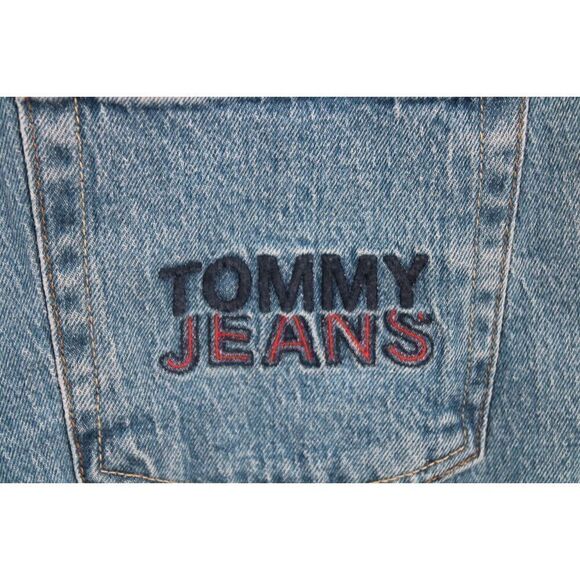 TOMMY JEANS SIZE 14 MOM JEAN DENIM BLUE NWT - Picture 7 of 11
